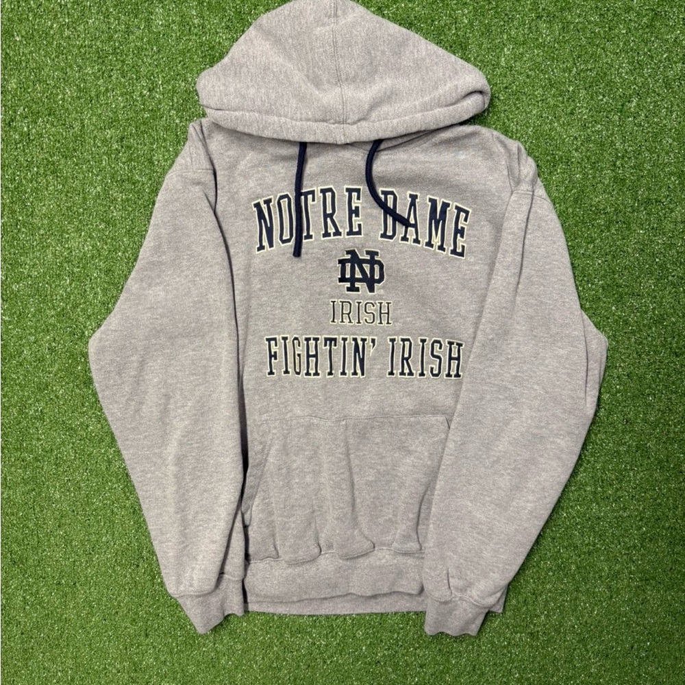 Gray Notre Dame Fighting Irish Pull Over Hoodie